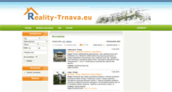 Desktop Screenshot of novostavby.reality-trnava.eu